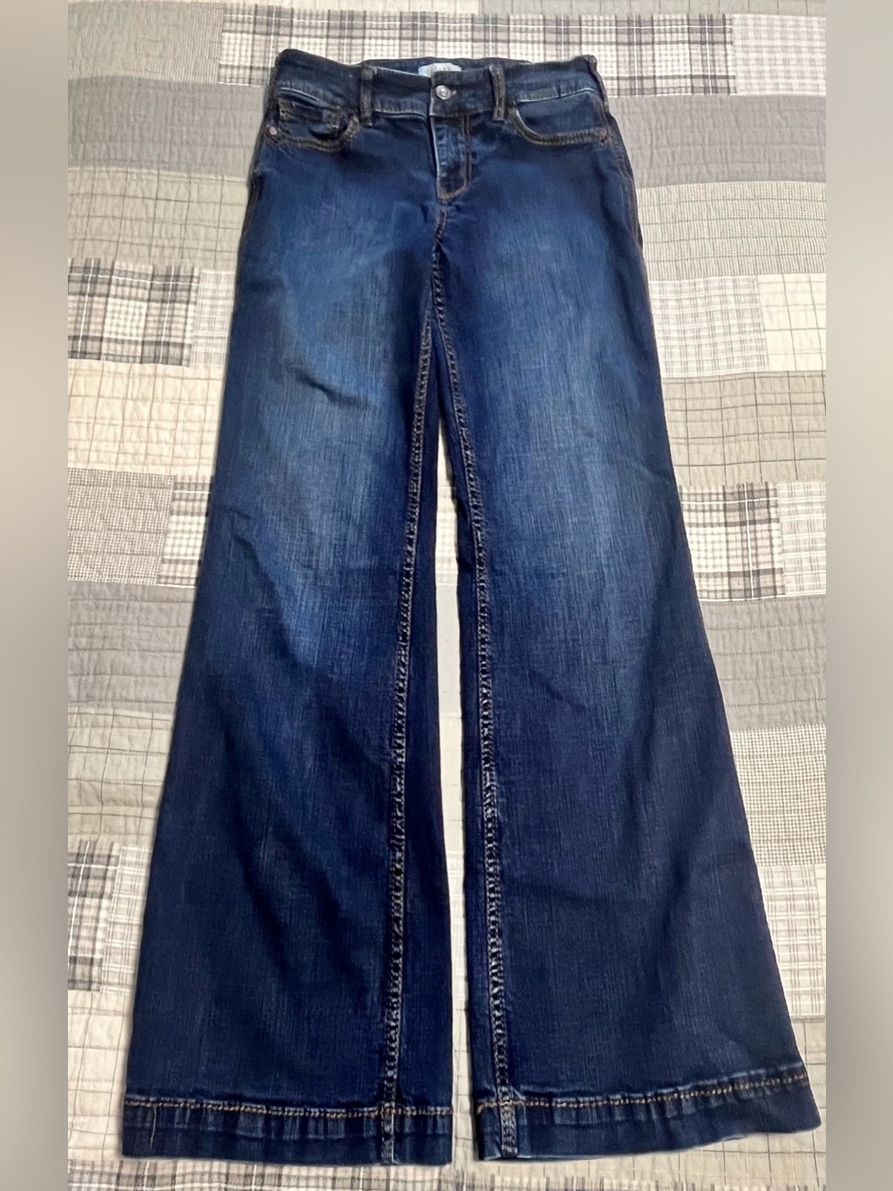 2 Pair Shyanne Women’s Bootcut Jeans 28x34 Reg Dark Wash Stretch Western Denim - Picture 3 of 16
